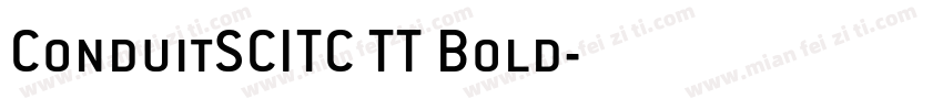 ConduitSCITC TT Bold字体转换